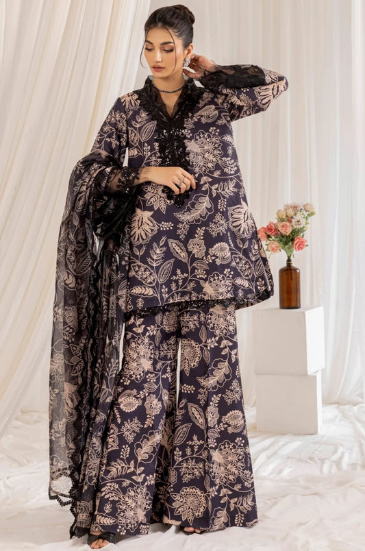 PLS-133 3PC SILK LAWN STITCHED (PRE-ORDER)