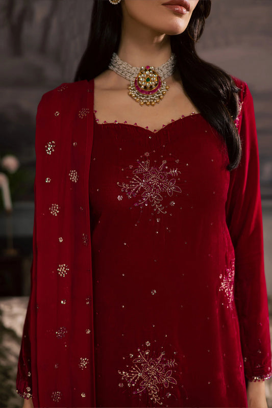 Pink Topaz 3Pc - Velvet Luxe Pret (Pre-Order)