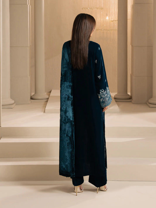 3 Piece Velvet Suit-Embroidered (Pre-Order)