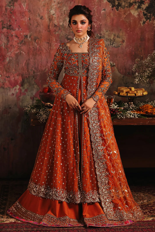 3-PC Embroidered Net Pishwas Suit stm-5-01 (Pre-Order)