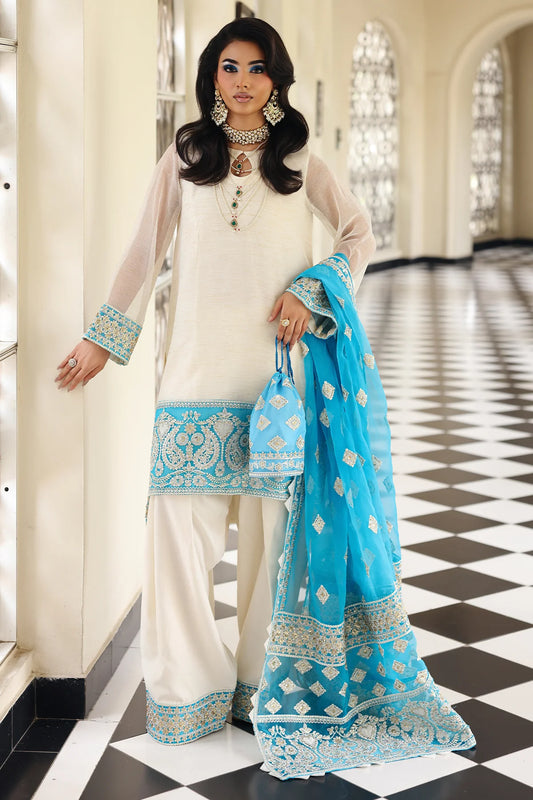 3-PC Embroidered Cotton Net CMA-5-239 (PRE-ORDER)