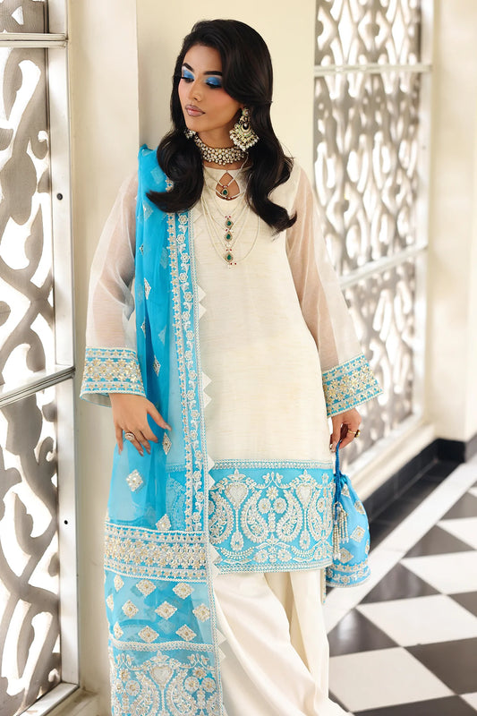 3-PC Embroidered Cotton Net CMA-5-239 (PRE-ORDER)
