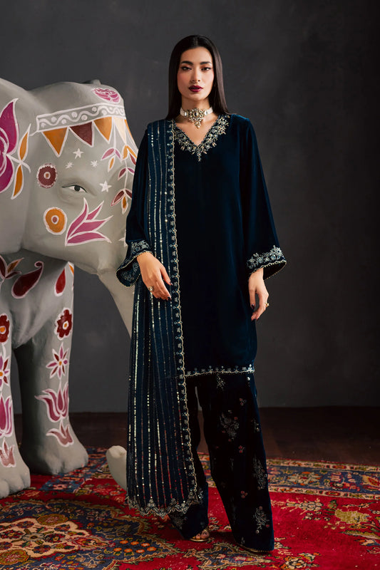 Taana Bana 3Pc - Velvet Luxe Pret (Pre-Order)