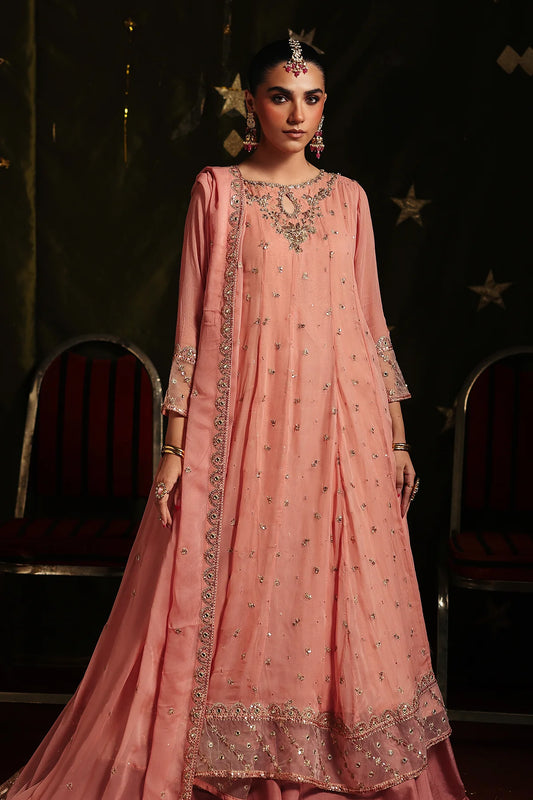 3-PC Embroidered Chiffon Suit CMA-5-164 (PRE-ORDER)