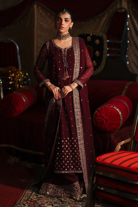 3-PC Embroidered Chiffon Suit CMA-5-145 (Pre-Order)