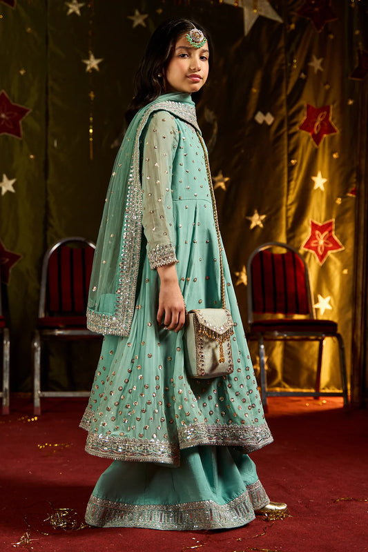 3-PC Embroidered Chiffon Suit CKP-5-185 (Pre-Order)